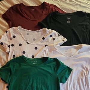 Set Of 5 Short Sleeve Tees